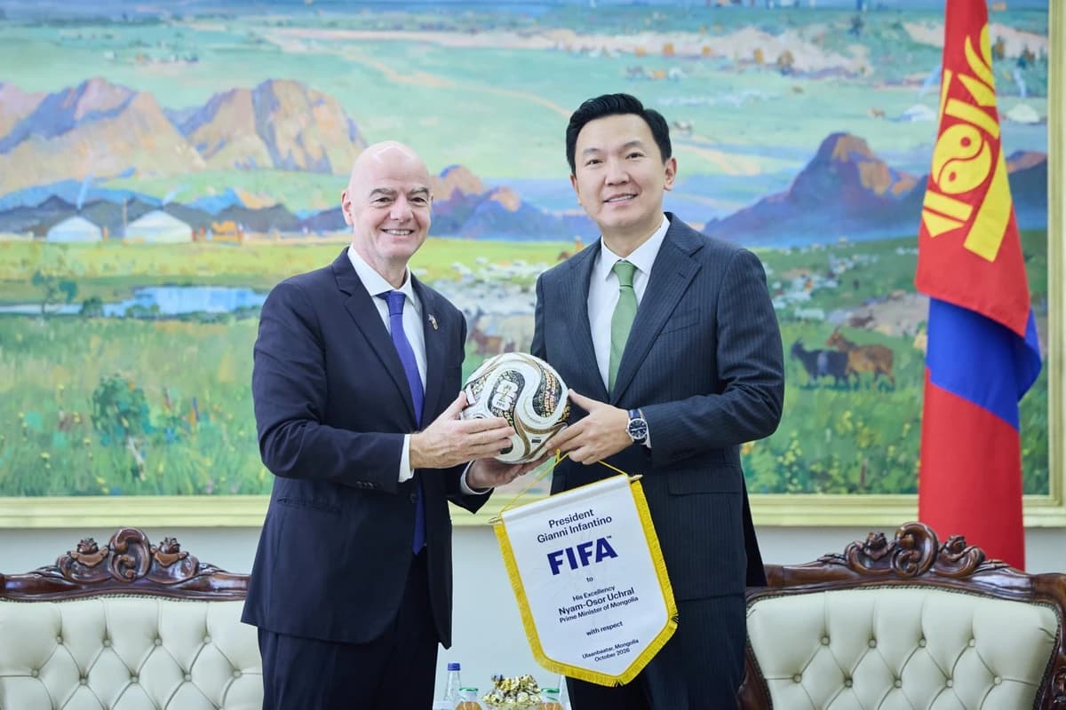 Mongolia, FIFA agree to build 25,000-seat stadium in Ulaanbaatar